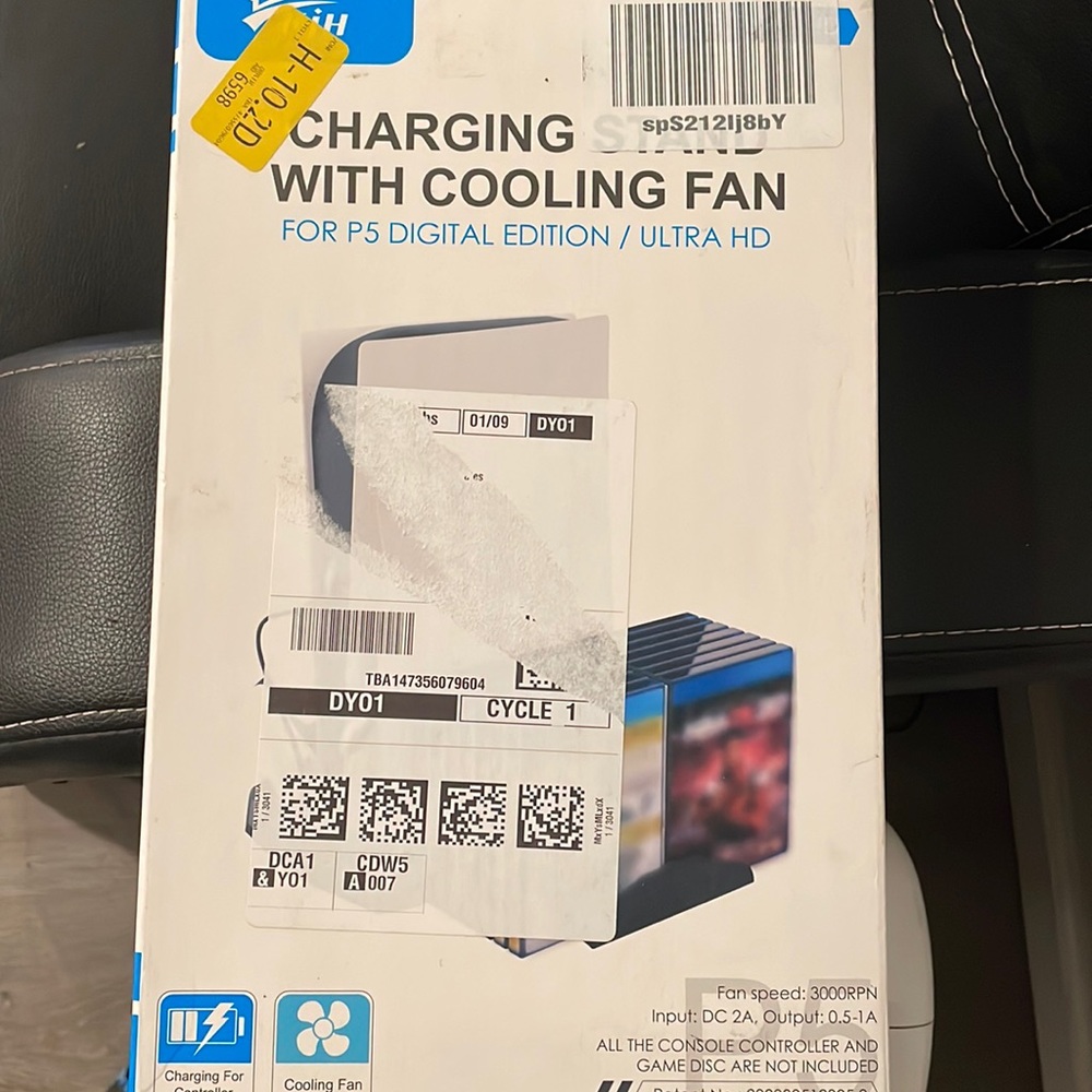 PS5 Charging Stand with Cooling Fan